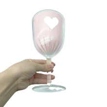 Fashion, design and unbreakable acrylic wine glass